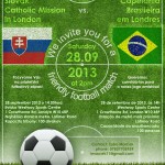 Futbalový zápas Slovensko vs. Brazília v Londýne